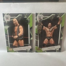 🟣WWE Legends Card Lot Stone Cold Steve Austin & The Rock Panini 2 Cards