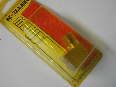 Moeller Marine 033436-10 1/4'' NPT Male / Female Brass Elbow Tank Fitting