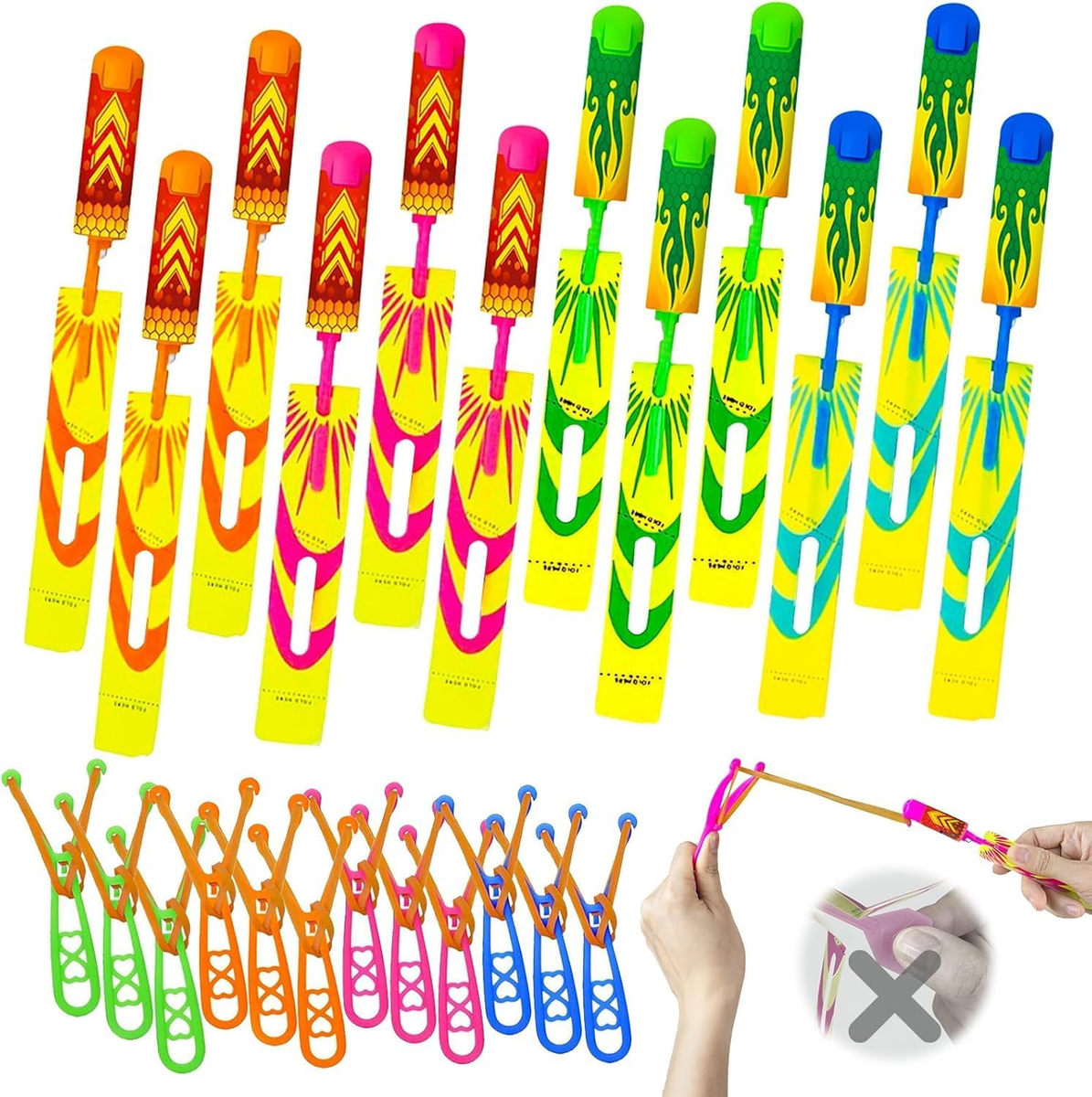 Flying Toy Rocket Copters Near Me Slingshot Helicopters Toys, Glow