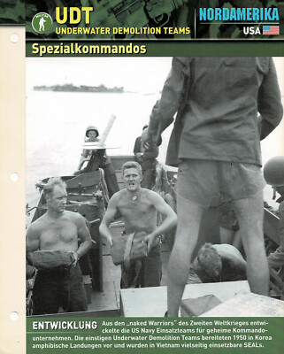 UDT - Underwater Demolition Teams - Spezialkommandos - Infokarte