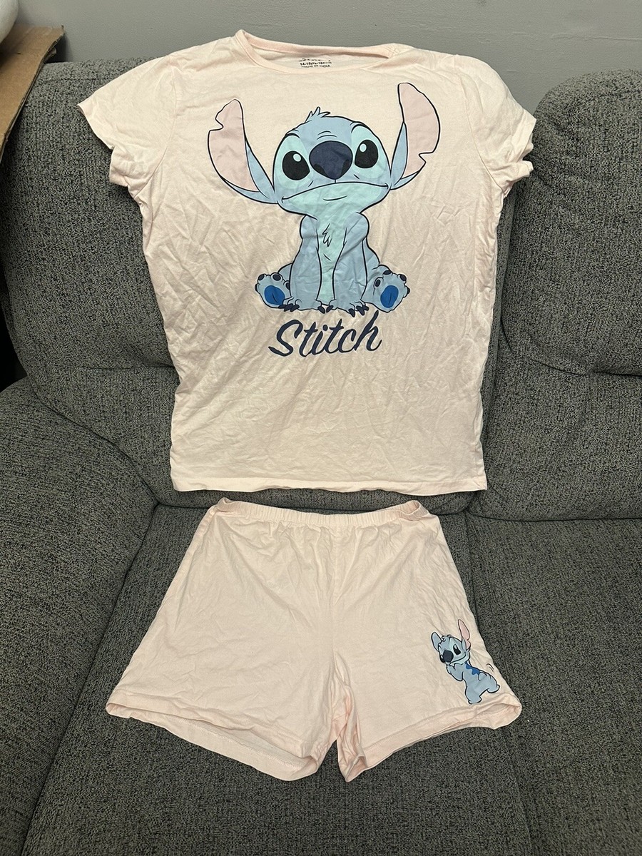 BNWT PRIMARK DISNEY LILO STITCH PYJAMAS PJ'S TSHIRT VEST