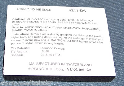 Phonograph Needle For Sony Turntables - Replacement Stylus For ND-142GP, ND-155G Models