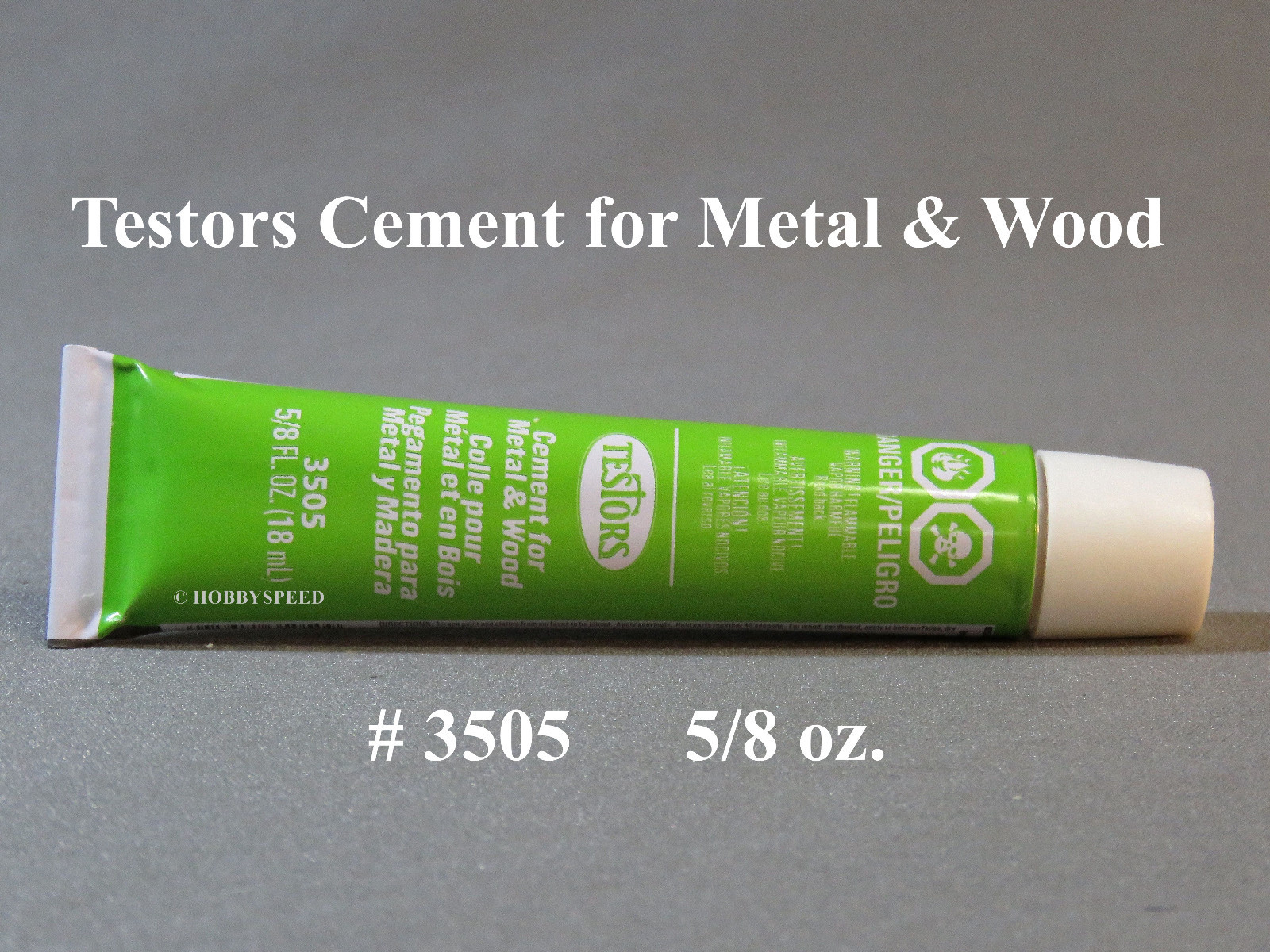 TESTORS 3505X CEMENT WOOD & METAL GLUE 5/8 oz quick bond model adhesive