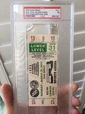 1975 UCLA NCAA Basketball 10th National Championship Wooden Final Game PSA 7