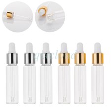10ml Empty Clear Glass Essential Oil Serum Liquid Bottle Dropper Bottles