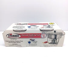 2-Pack Sterno Canned Heat Cooking Fuel 8 Oz Smart Cans NEW In Box (226g each)