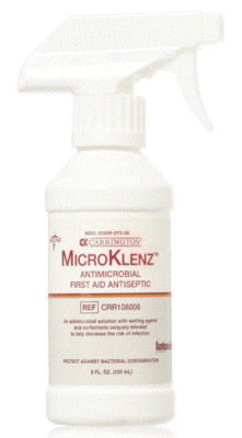 MicroKlenz First Aid Antiseptic Antimicrobial Cleaner, 8 Fl Oz 080196316604VL