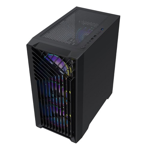 VIDA Cyclone Mesh mATX Gaming Case Micro ATX 4 x ARGB LED Fans Tempered Glass - Picture 5 of 9