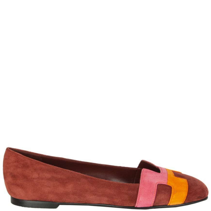 フラットシューズ Heukkang Harmony Yellow Suede Flats TT00051-OCRE Women's Velvet Pumps, Low Heel, Elegant Sandals, Square Toe