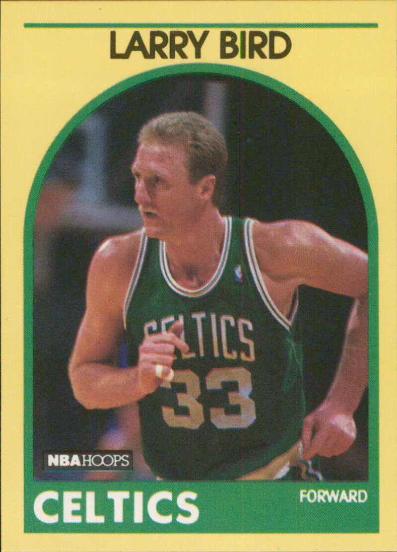 1989-90 Hoops 100 Superstars #6 Larry Bird Boston Celtics