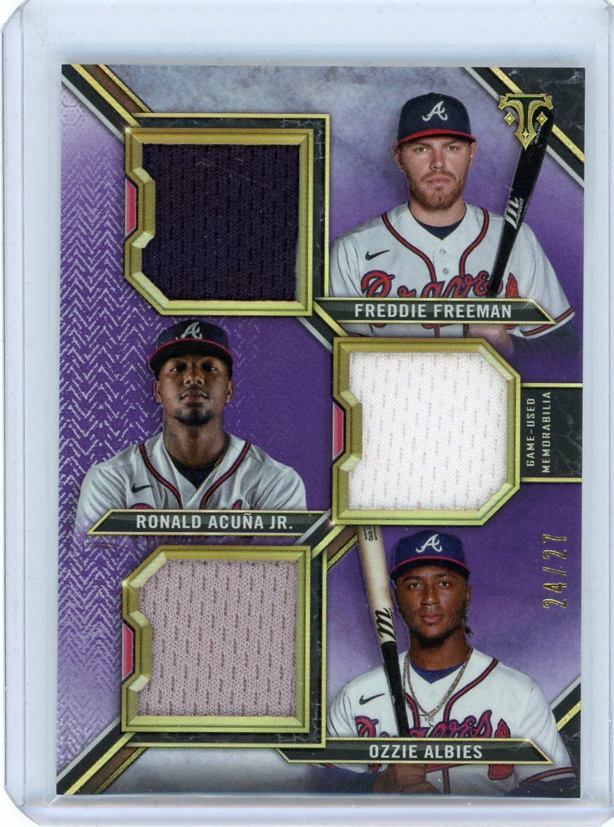 2021 Topps Triple Threads Purple Relic #RCC-FAA Freddie