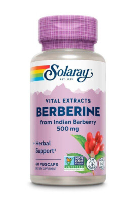 Solaray Berberine, Vital Extracts, 500 mg, 60 Caps