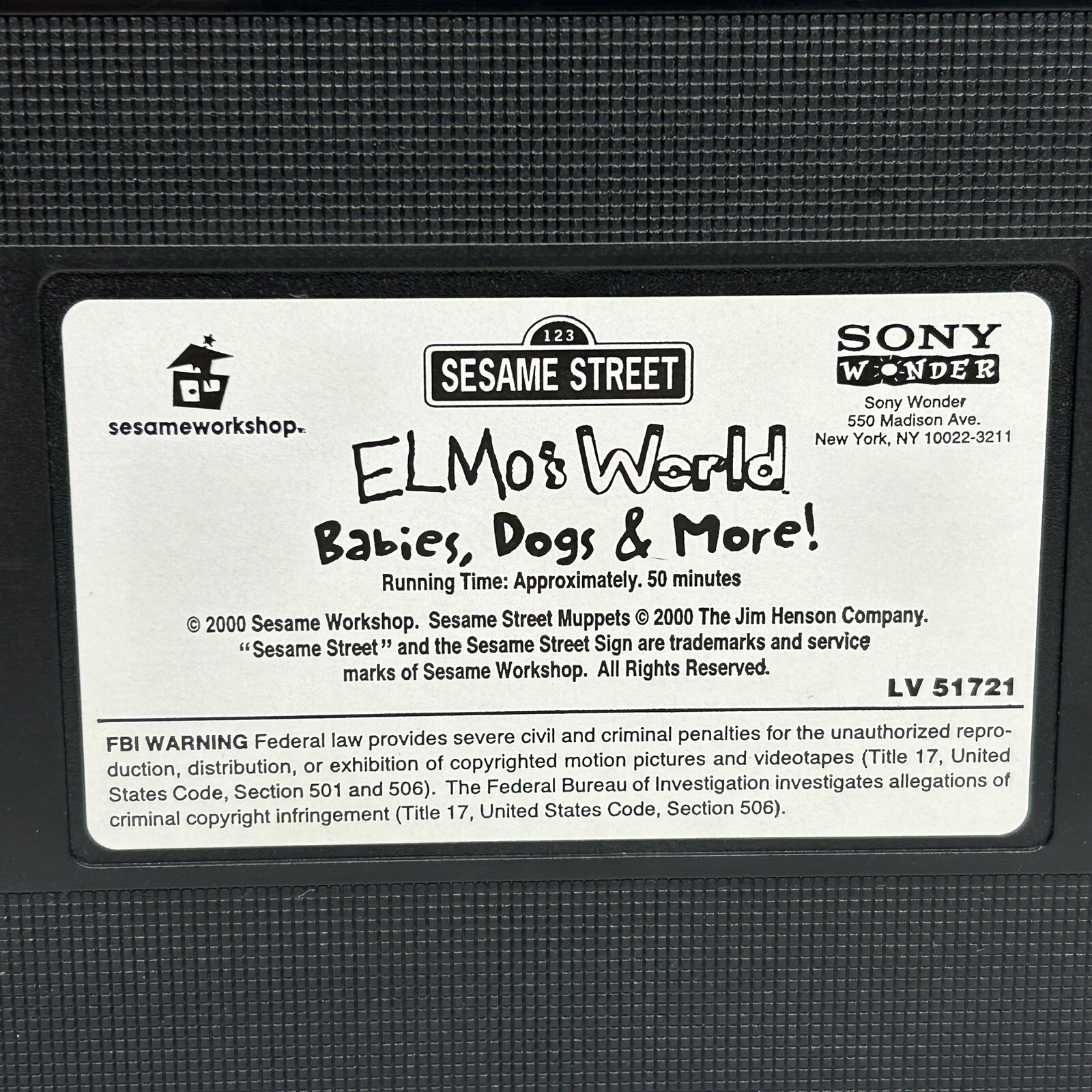 Sesame Street Elmo’s World Babies Dogs VHS Video Tape Preschool PBS Kids Show