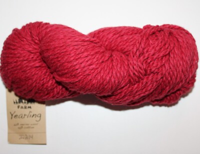 Juniper Moon Farm Yarn Yearling Col 08 Red 60% Merino 40% Cotton 3.5oz 109yd
