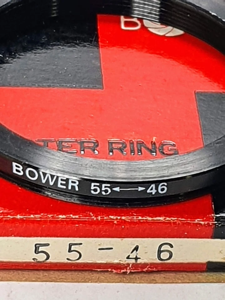 55-46mm Step-Down Lens Filter Converter Adapter Ring 55mm-46mm Metal 55-46 Bower - Image 3 of 4