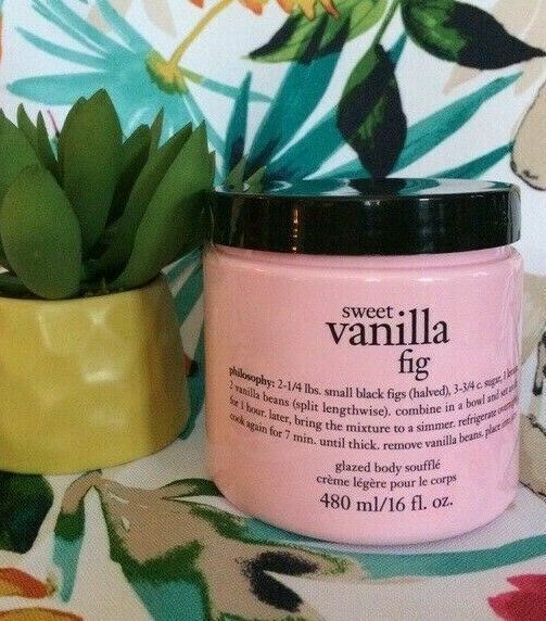 Philosophy SWEET VANILLA FIG Glazed Body Souffle Cream Lotion