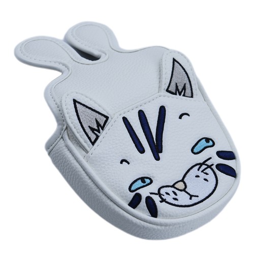 New Cat Magnetic Leather Golf Head Cover Fit Center Shaft Mid Mallet Putter Club - Picture 3 of 5