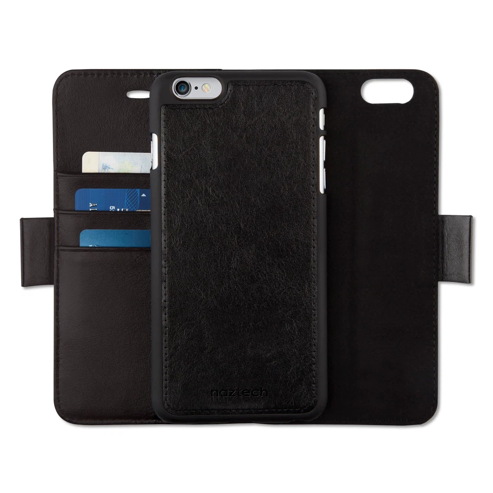 Funda Magnética Naztech Allure + Cartera para iPhone 6/6s Plus - Negra Foto 4 de 4