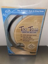 Hook And Ring Toss Game Tiki Toss for Adults  Kids 100 Bamboo Desktop Edition