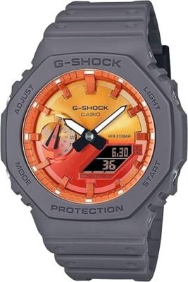 CASIO G-SHOCK GA-2100FL-8AJF Orange Ana-Digi Men's Watch New in Box F/S
