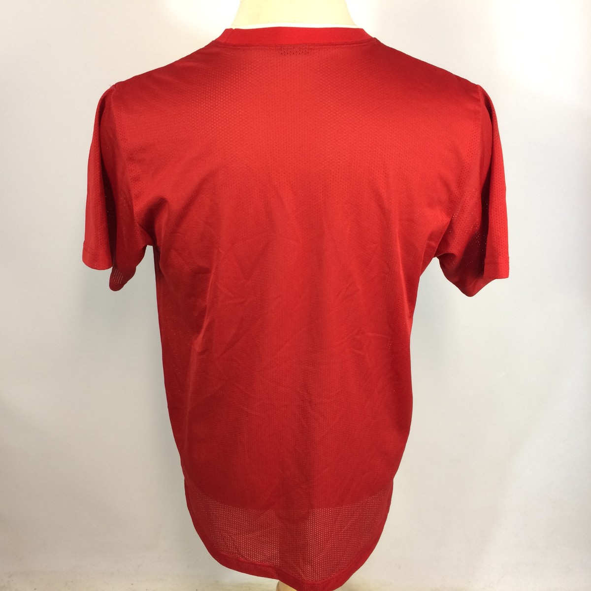 Vintage 90s Black Tag Nike Knit Mesh Swoosh Check T Shirt