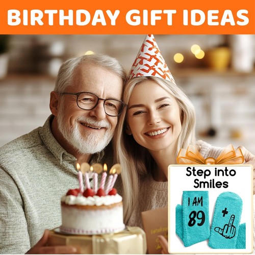 Funny Birthday Socks for 75 90 100 Year Old Elderly Women 100th Gift - Picture 5 of 6