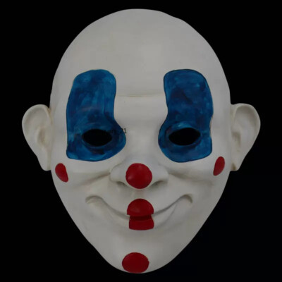 The Dark Knight Batman Joker Clown Bank Robber Resin Mask Cosplay