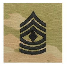 US Army OCP Rank 2x2 Sew On - E8 First Sergeant