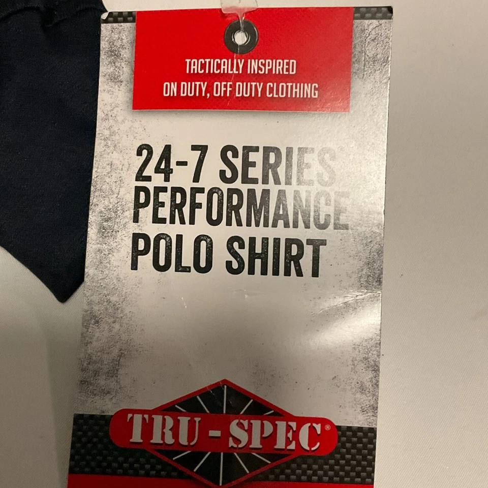 Camisa Polo Tru Spec Manga Larga Para Hombre Talla XS Negra 24 7 Series Performance Foto 3 de 4