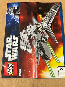 Lego Star Wars 8096 Emperor Palpatine's Shuttle - Manual Instructions 1 & 2 Only