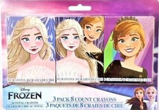 Disney Frozen Crayons set of 3 Packs; 24 total Brand New