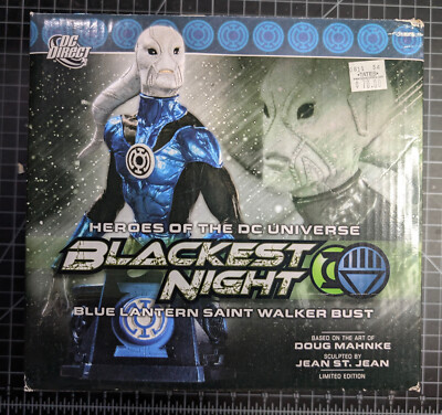 Heroes of the DCU- Blackest Night- Blue Lantern Saint Walker- Figure Bust Statue