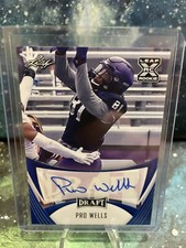 2021 LEAF DRAFT PRO WELLS XRC ROOKIE CARD AUTO #BA-PWI BENGALS