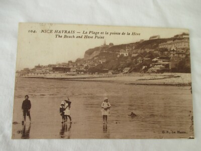 CPA NICE HAVRAIS HAVRE SAINTE ADRESSE LA PLAGE ET LA POINTE DE LA HEVE 