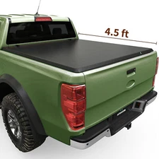 4.5FT Soft Roll Up Tonneau Cover For 2022-2025 Ford Maverick Truck Bed On Top