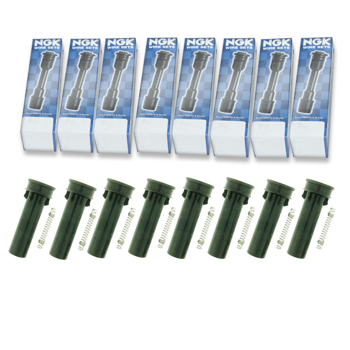 8 pc NGK 58966 CPB-CR007 Ignition Coil Boots for SPP138E SPB201 702519 lh