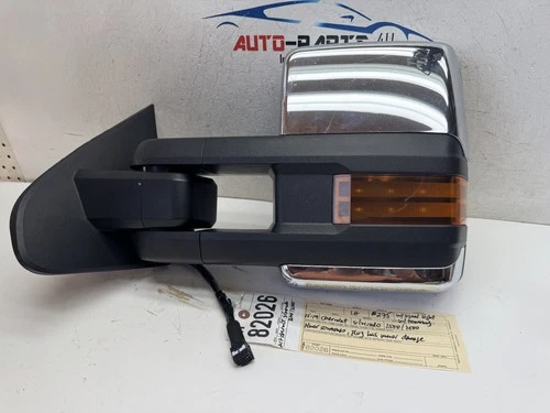 2015 17 2019 CHEVROLE SILVERADO 2500 3500 LEFT TOWING CHROME MIRROR OEM AY82026