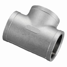 MERIT BRASS K406-48 TEE 3" SS 150 LB FNPT