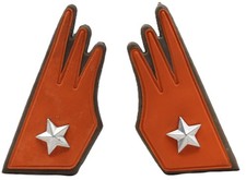 coppia mostrine cavalleria esercito italiano militari gradi divisa uniforme