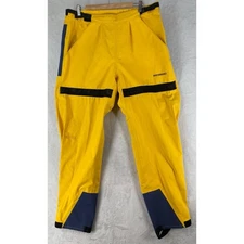 Performance Inc Pants Men's Large Yellow Blue Gore-Tex Cycling Biking EXCELLENT