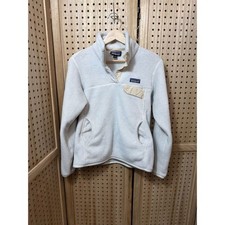 Patagonia Re-Tool Snap-T Fleece Pullover Womens Small Cream Off-White 25442