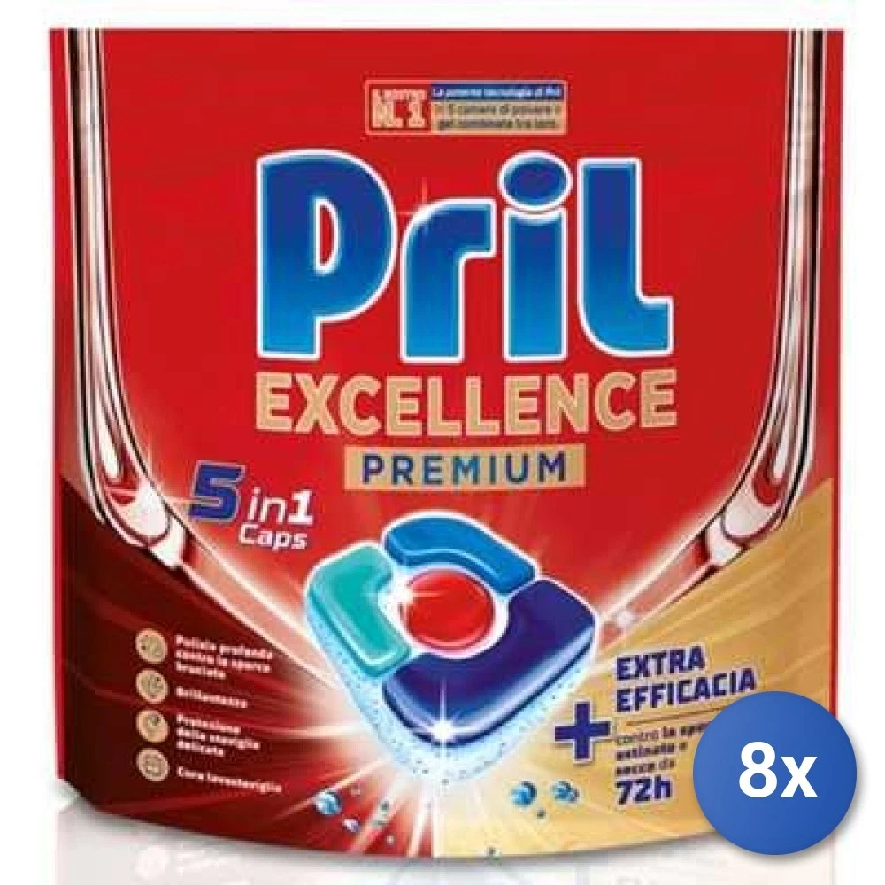 8x Bundle Pril Tabs Excell Premium X 16 5In1