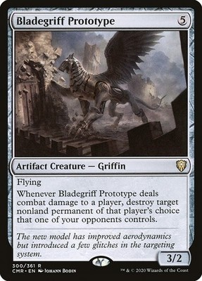Magic/MTG Bladegriff Prototype CMR-300 Rare Englisch Excellent