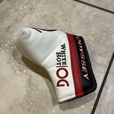 Odyssey White Hot OG Blade Putter Headcover White Red Black Golf Embroidered