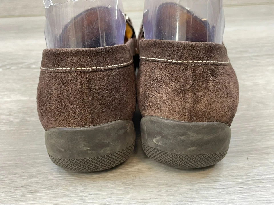 Mocassim Antonio Melani Notty Feminino 8 Marrom Couro Camurça Sapatos Conforto - Imagem 4 de 4