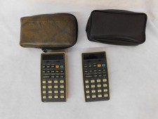 2 Vintage Hewlett Packard HP 25 Scientific Calculators - UNTESTED