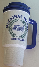 Mackinac Island Travel Coffee Mug with Lid Made In USA