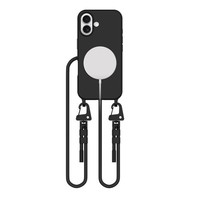 Tech-Protect Magnecklace Magsafe HüLle FüR Iphone 16, Schwarz