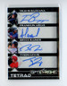2025 Leaf Optichrome Travis Bazzana Arias Rainer Lewis Lava Black Quad Auto 1/1