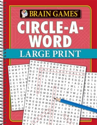 Brain Games Large Print Word Searches - Spiral-bound - GOOD